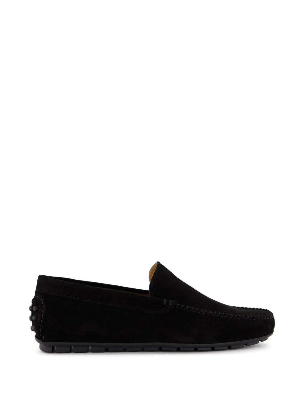 Gibaldi suede pebble-heel loafers - Nero