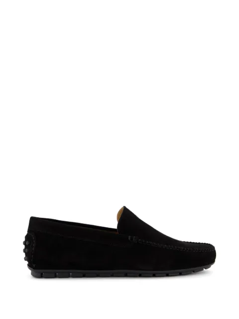 Gibaldi suede pebble-heel loafers