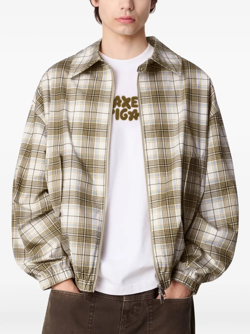Axel Arigato Terra geruit jack Beige