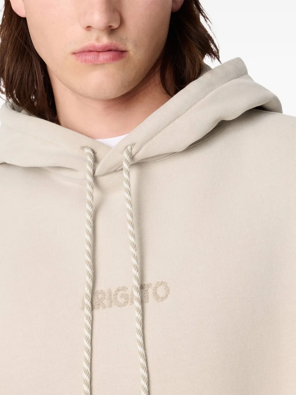 Axel Arigato Gens hoodie met verwassen effect Beige