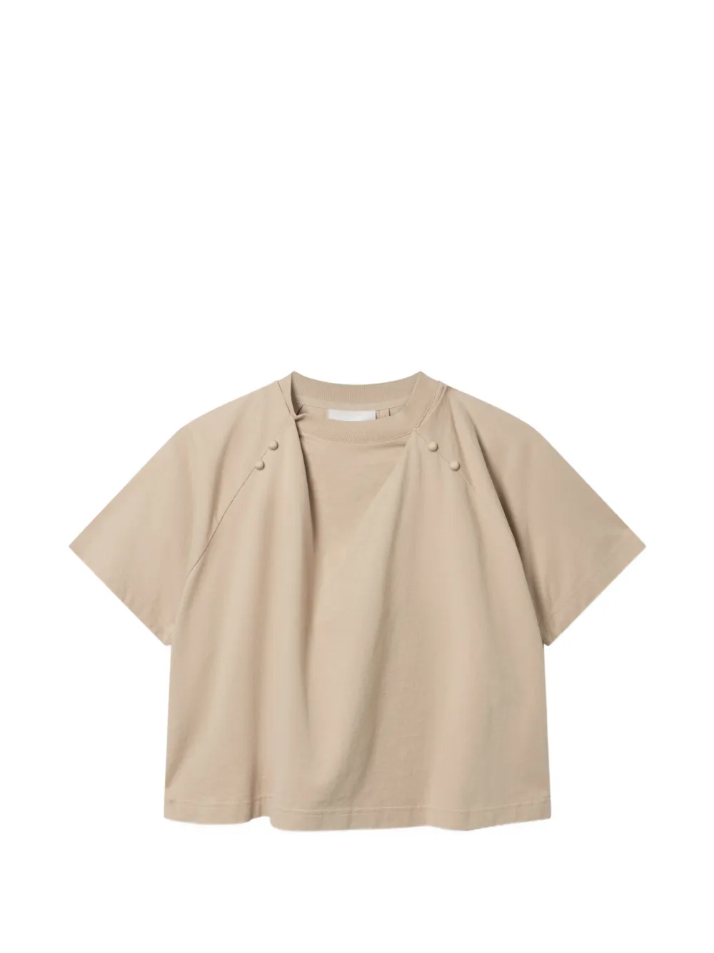 Axel Arigato Hosta gedrapeerde top met knoopdetail Beige