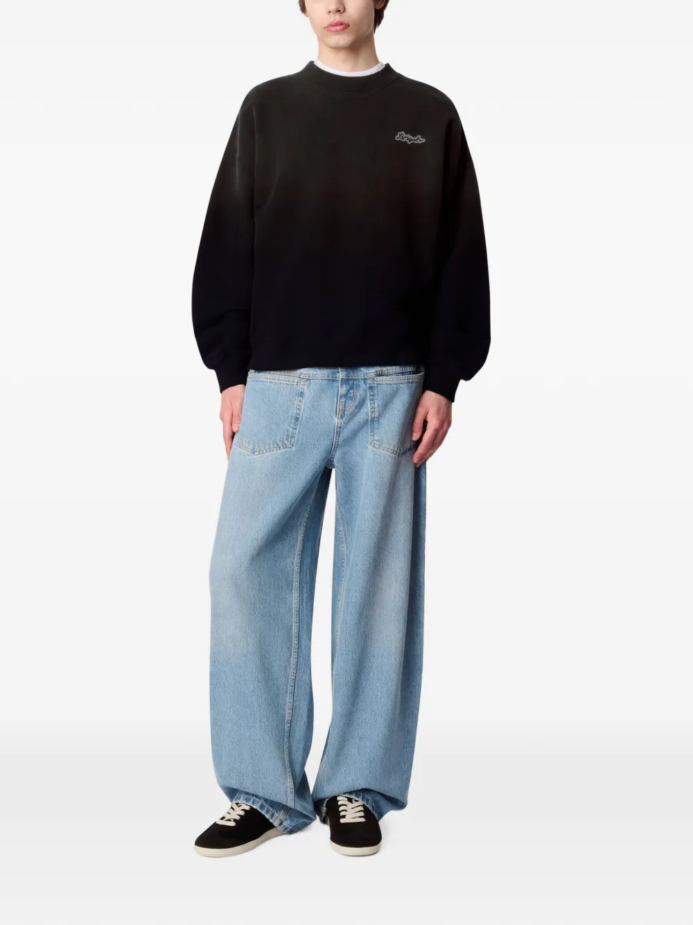 Axel Arigato Trace sweater met wassing Zwart