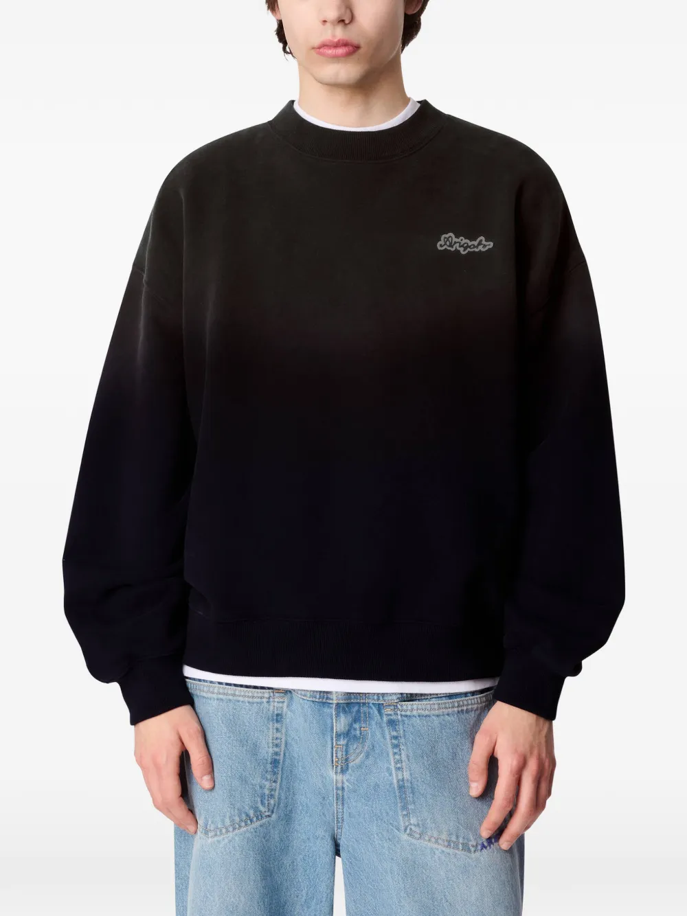 Axel Arigato Trace sweater met wassing Zwart