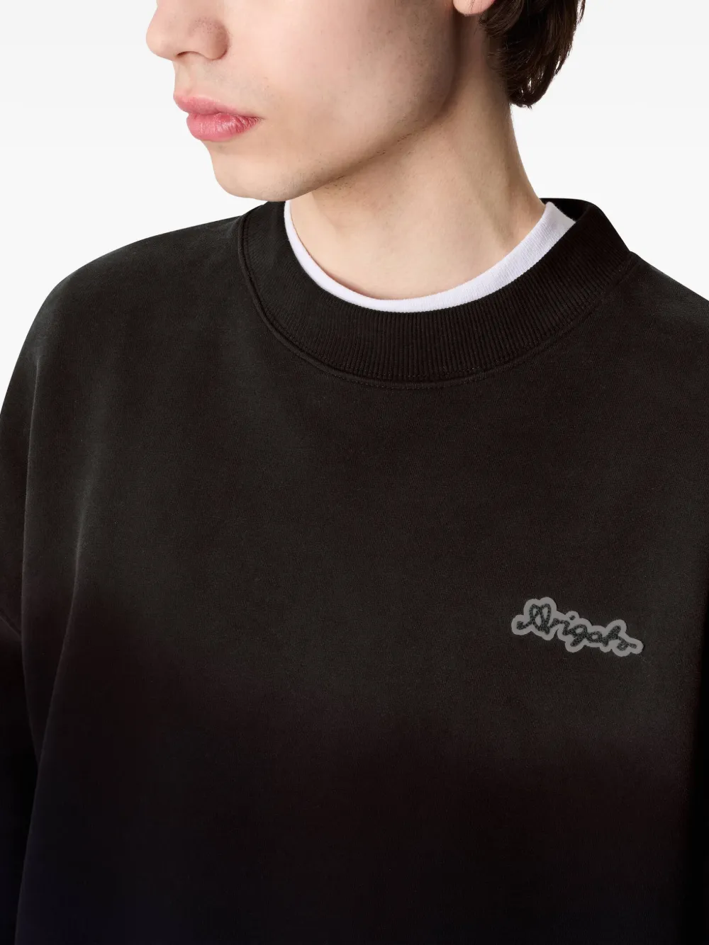 Axel Arigato Trace sweater met wassing Zwart