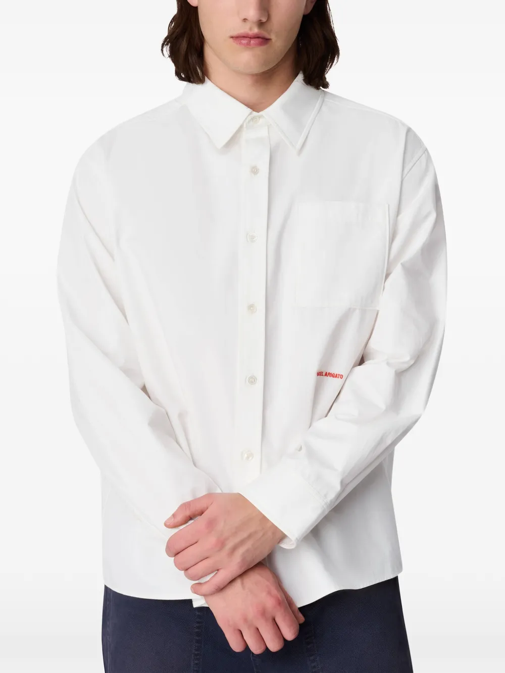 Axel Arigato Wick overhemd met logo-print Wit