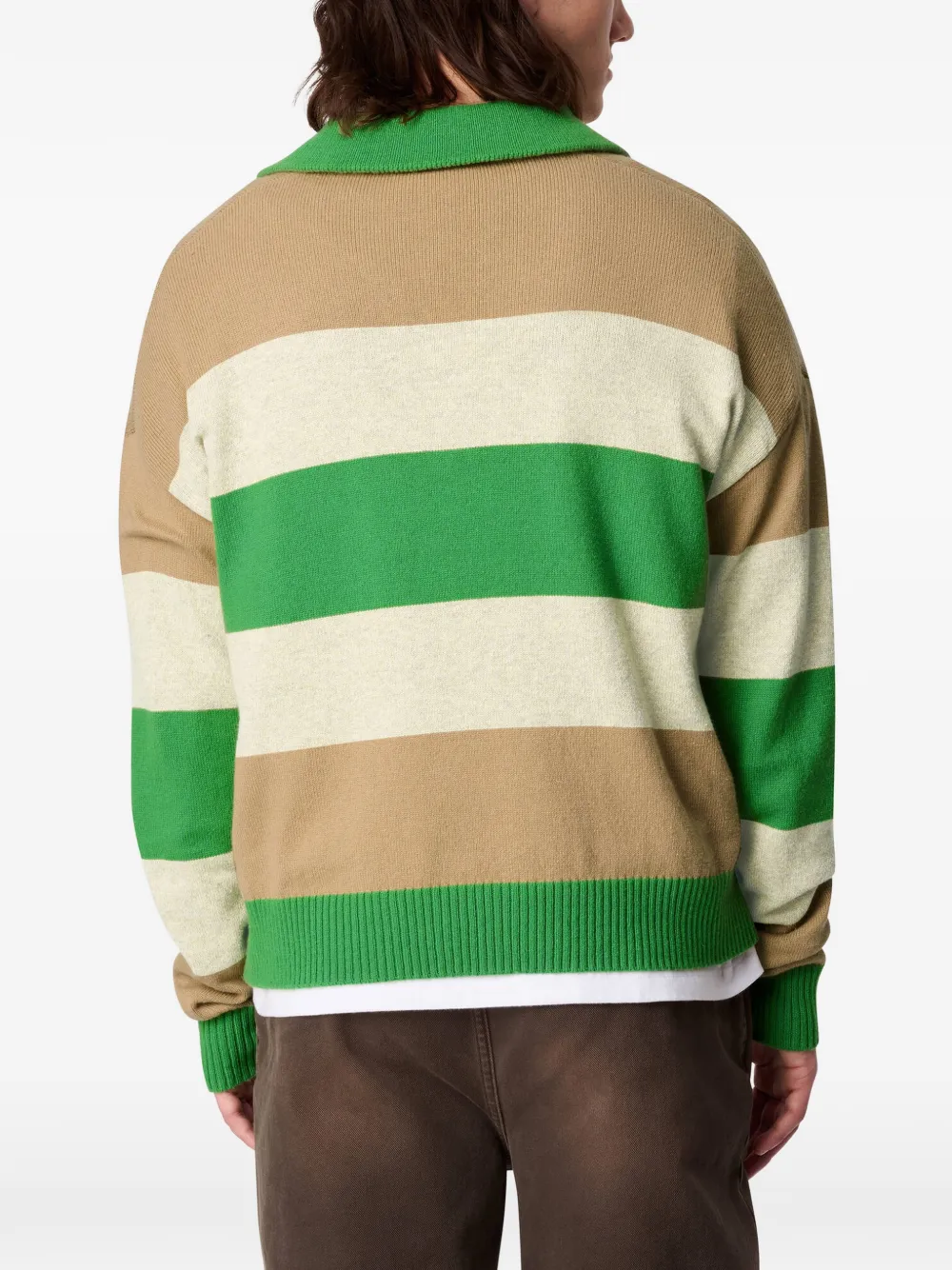 Axel Arigato Marine gestreept poloshirt Groen