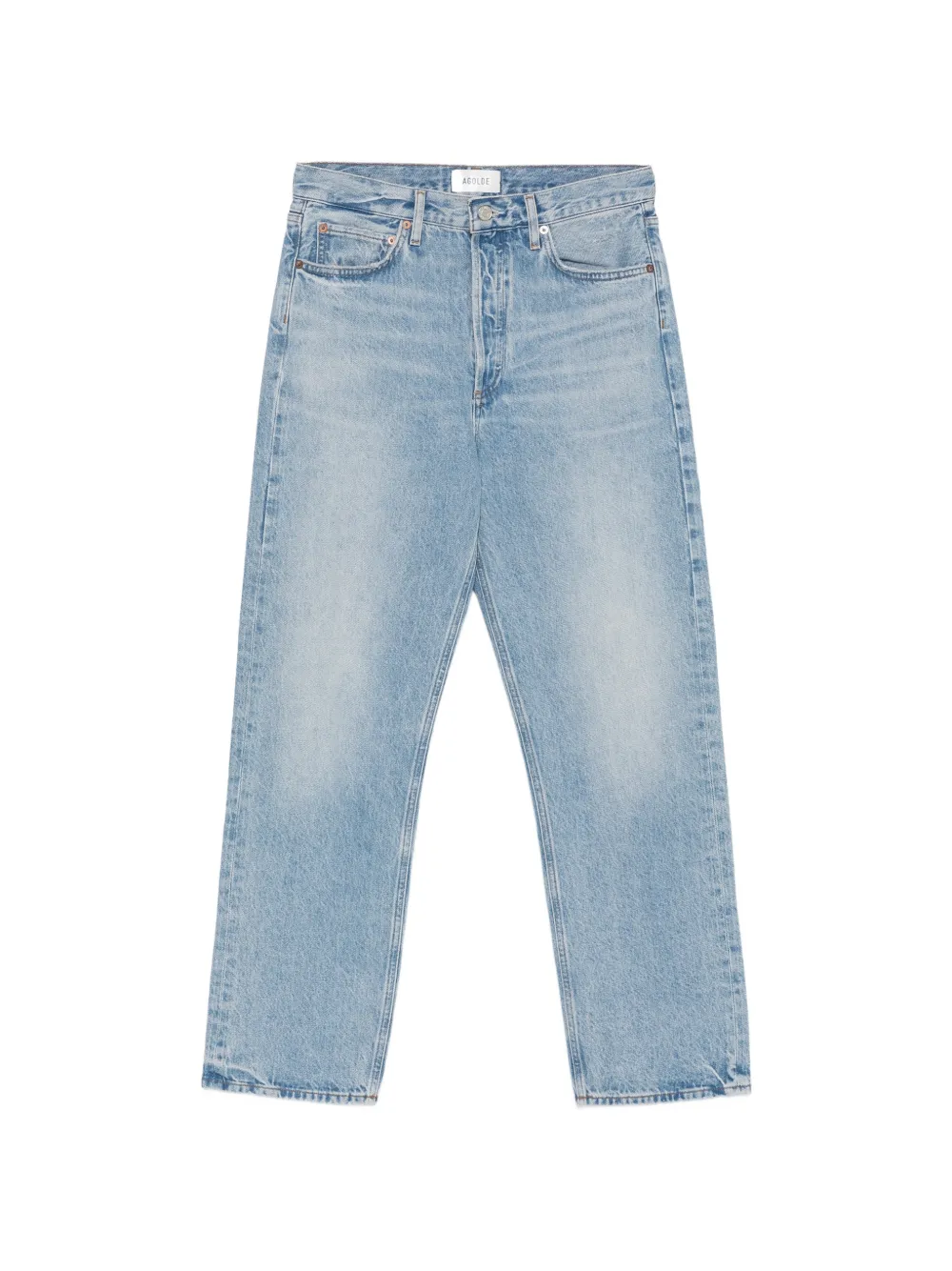 AGOLDE whiskered faded jeans - Blu