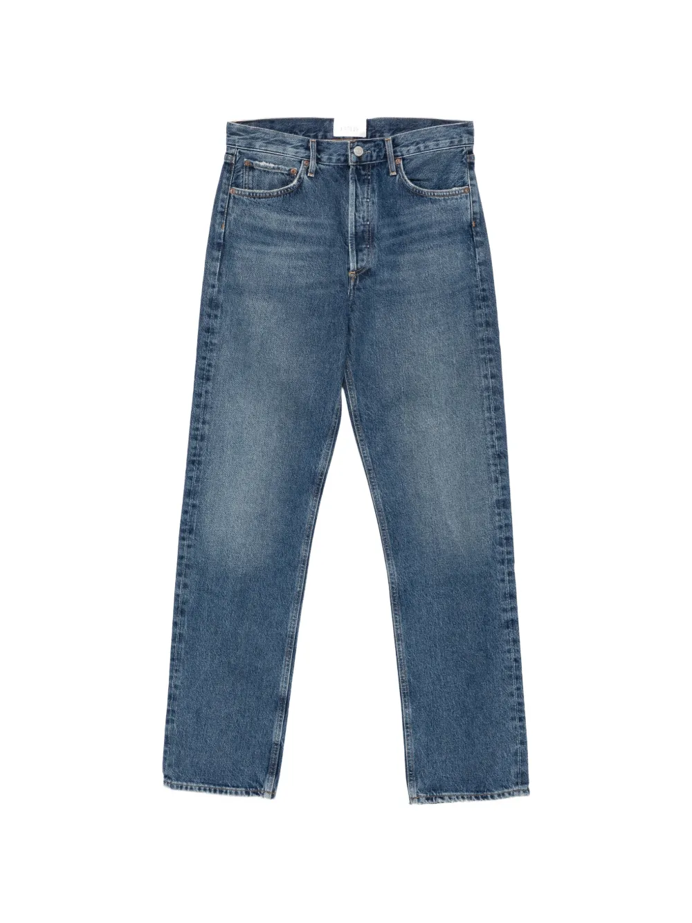 AGOLDE faded straight-leg jeans - Blu