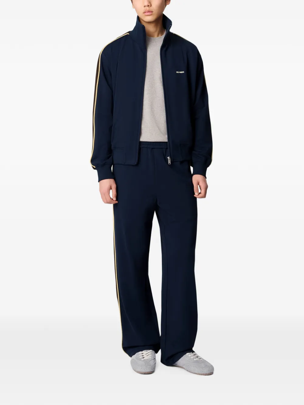 Axel Arigato Curb trainingsjack met zijstreep Blauw