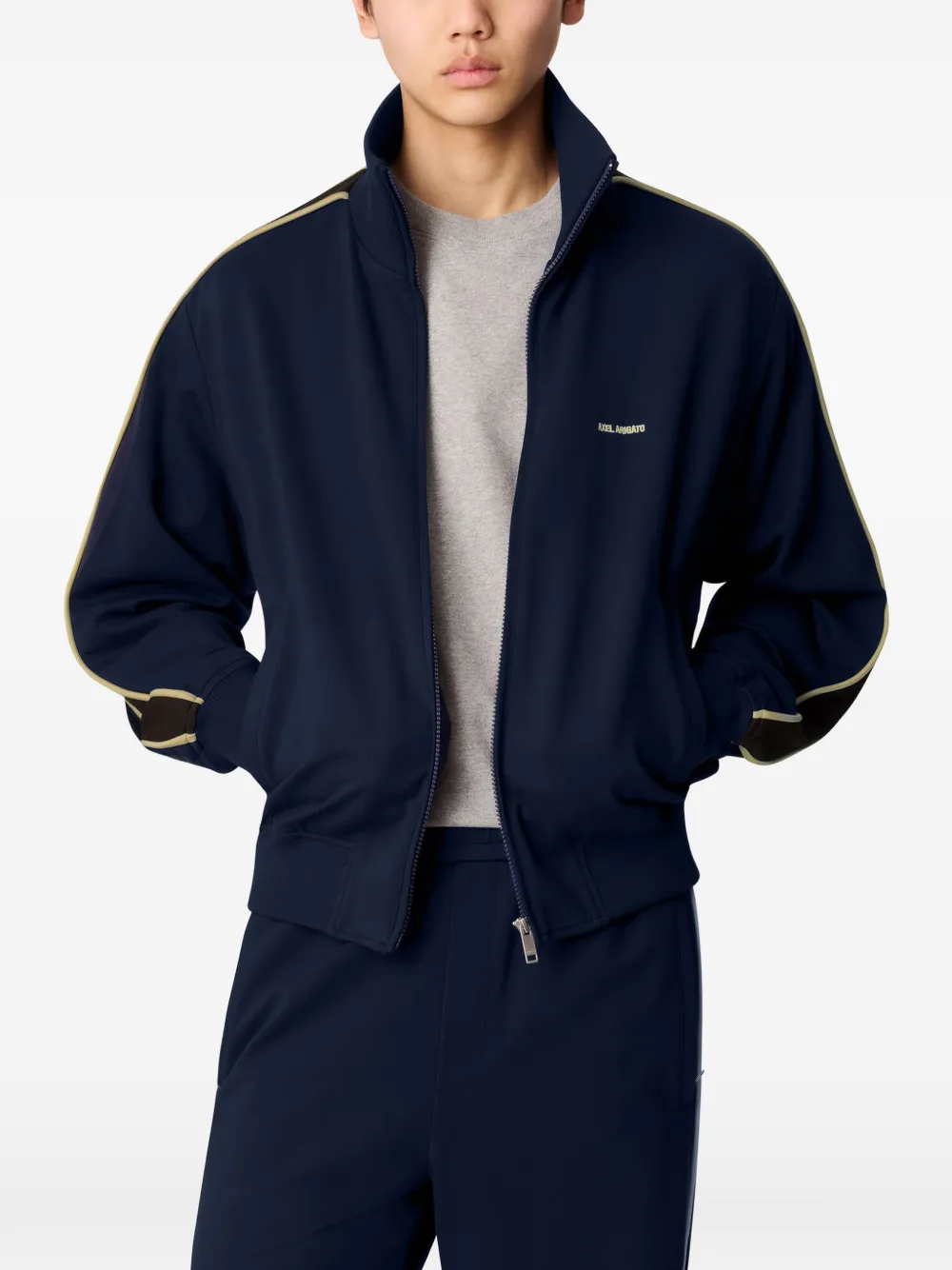 Axel Arigato Curb trainingsjack met zijstreep Blauw