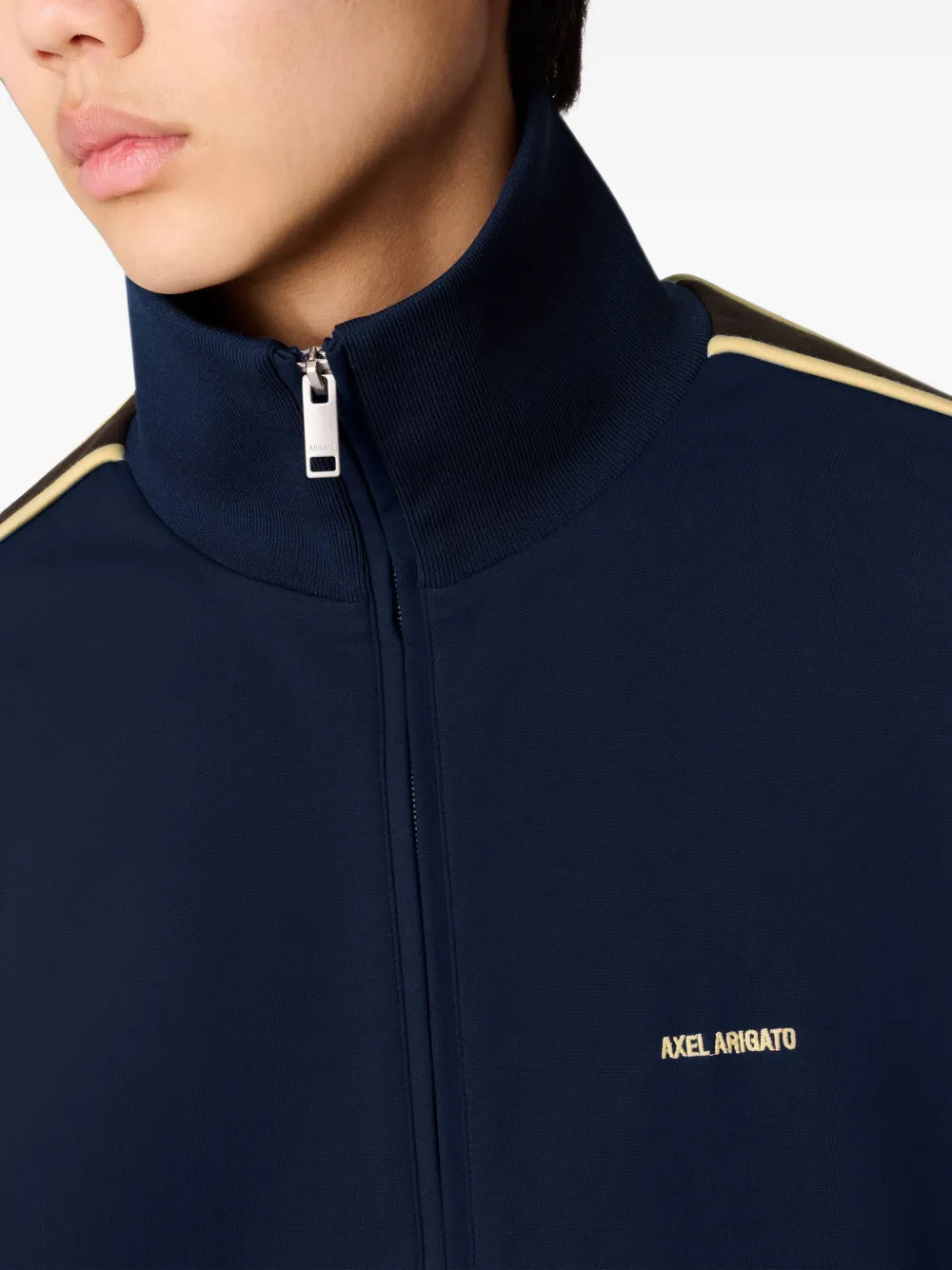 Axel Arigato Curb trainingsjack met zijstreep Blauw