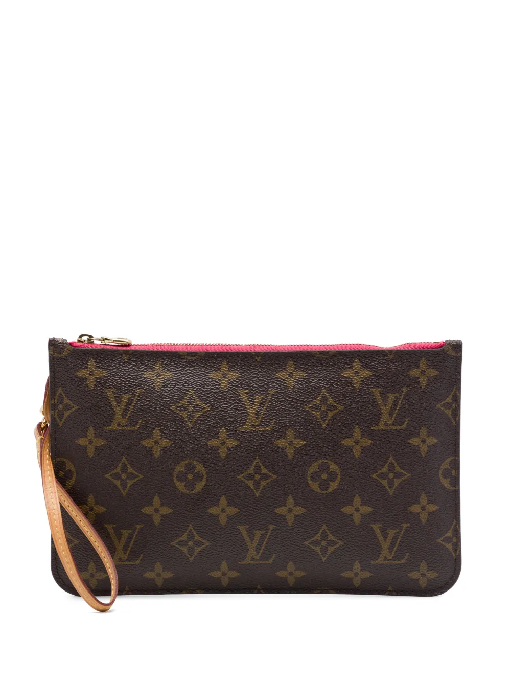Louis Vuitton Pre-Owned 2015 Monogram Neverfull MM pouch - Marrone