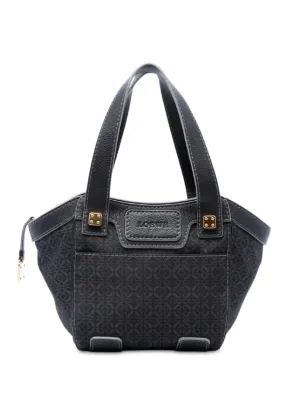 Loewe Pre-Owned 2007 アナグラム キャンバス トートバッグ | ブラック