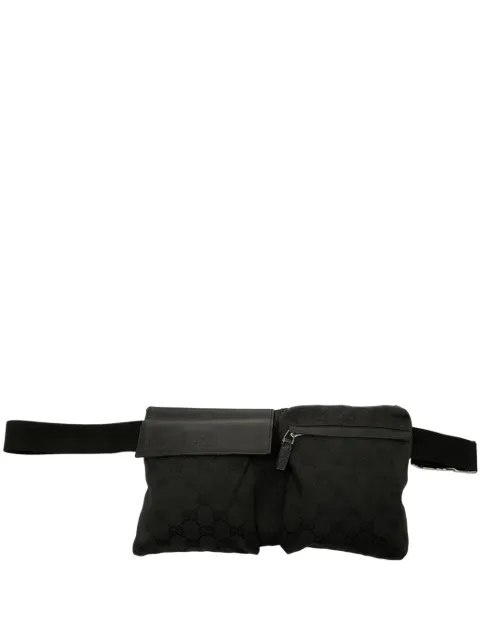Gucci Pre-Owned 2000-2015 GG Canvas Double Pocket belt bag