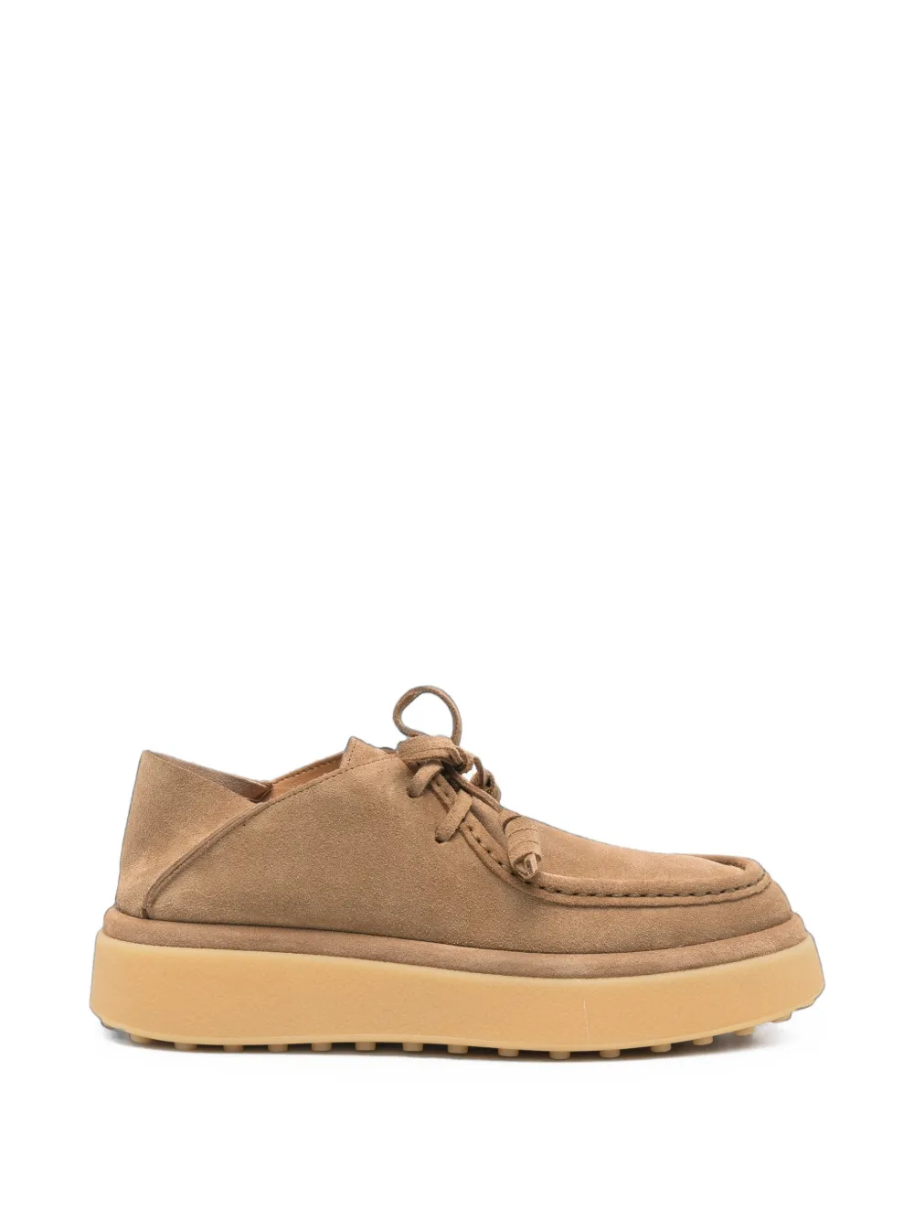 Tod's suede platform lace-up shoes
