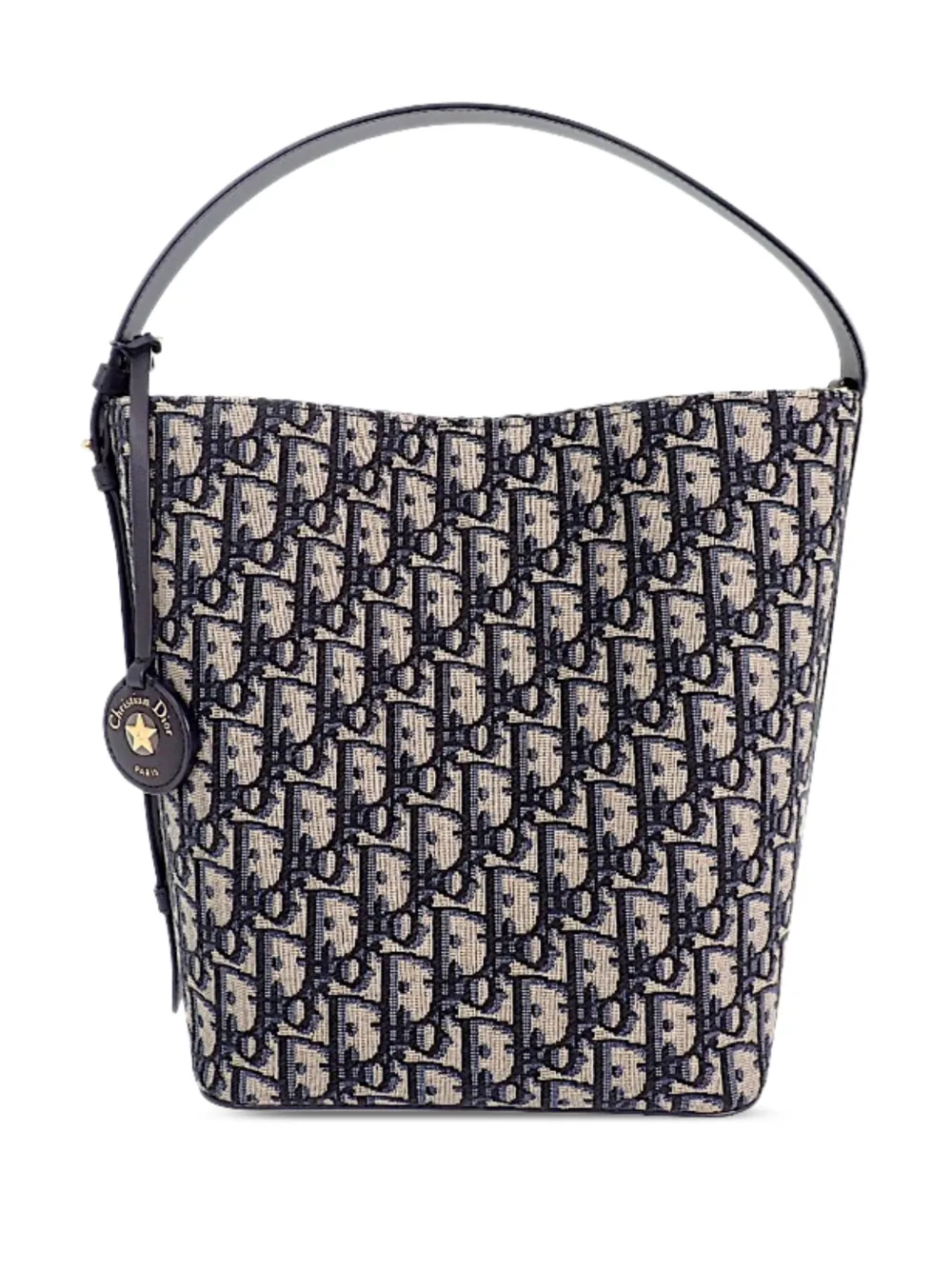Christian Dior Pre-Owned petit sac seau Diorstar en toile à motif Oblique (2000-2026) - Bleu Christian Dior Pre-Owned petit sac seau Diorstar en toile à motif Oblique (2000-2026) - Bleu