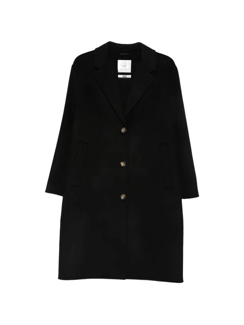 SOLOTRE single-breasted notched-lapels coat - Nero