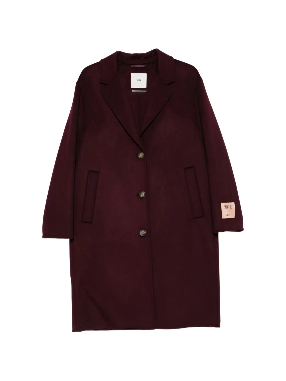 SOLOTRE single-breasted notch-lapels coat