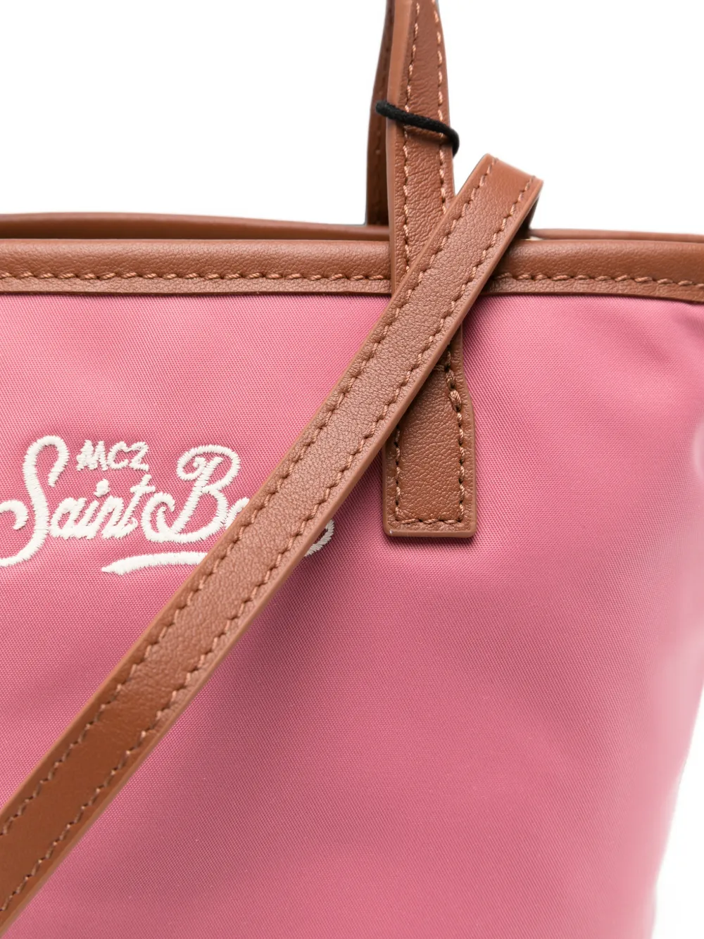 MC2 Saint Barth Mini shopper met geborduurd logo Roze