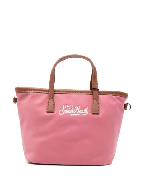 MC2 Saint Barth mini City logo-embroidered tote bag