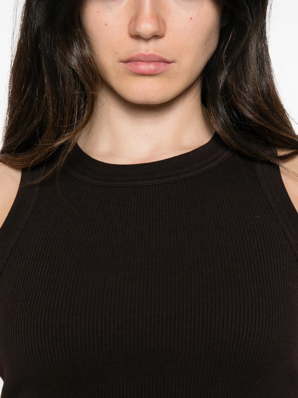 Citizens of Humanity Geribbelde tanktop Bruin