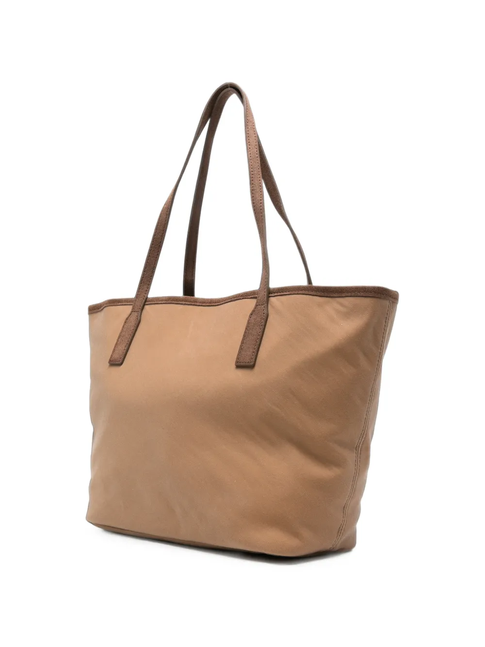 MC2 Saint Barth Shopper met geborduurd logo Bruin