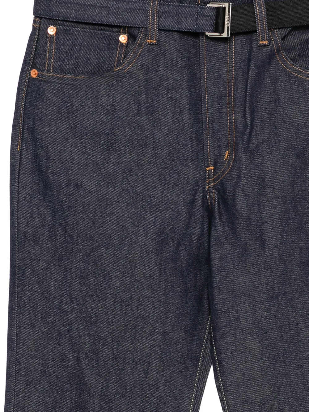 sacai x Levi's belted flared jeans Blauw