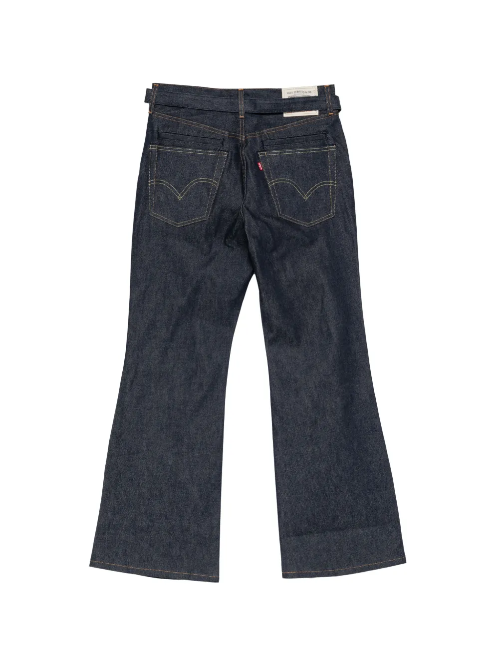 sacai x Levi's belted flared jeans Blauw