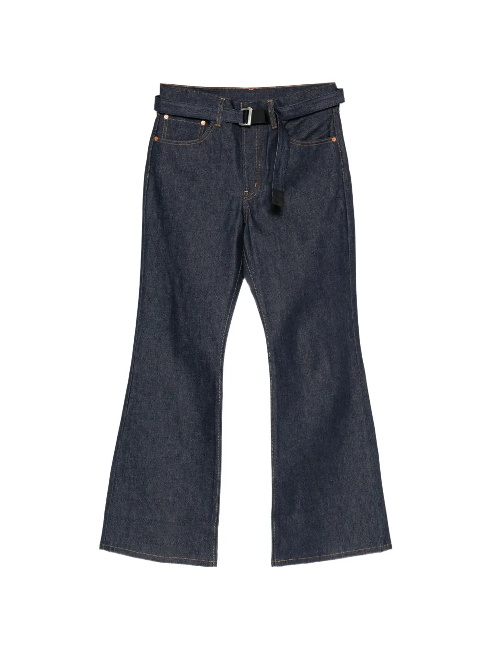 Sacai x Levi's belted flared jeans Blauw