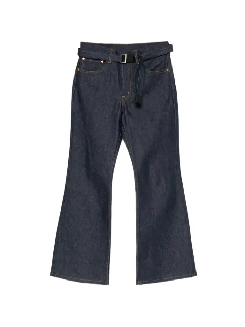 sacai x Levi's belted flared jeans