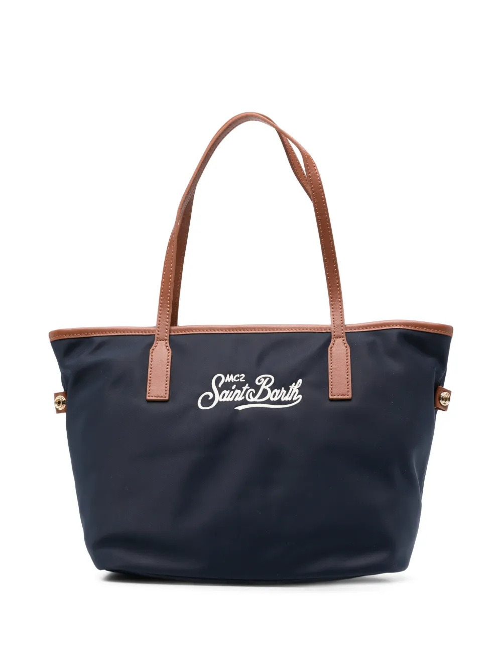 MC2 Saint Barth sac cabas médium à logo brodé City - Bleu