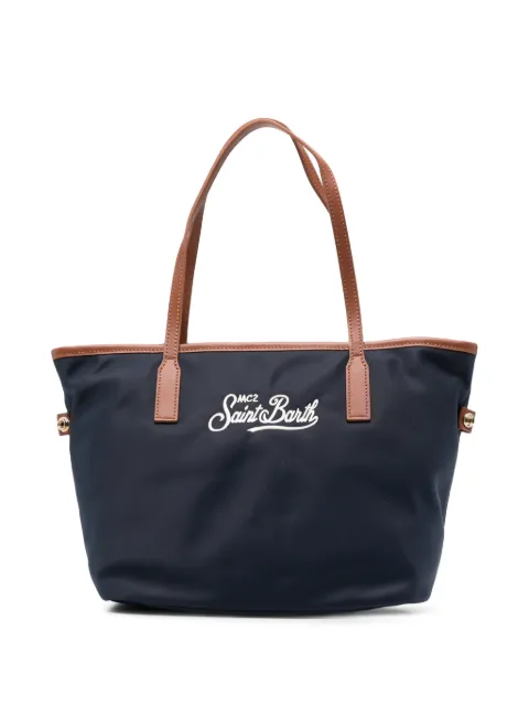 MC2 Saint Barth medium City logo-embroidered tote bag