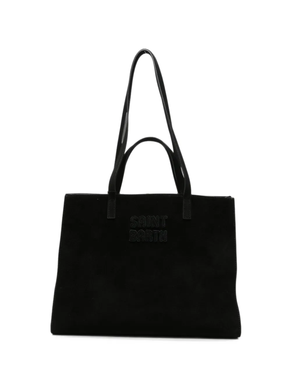 MC2 Saint Barth logo-embroidered suede tote bag