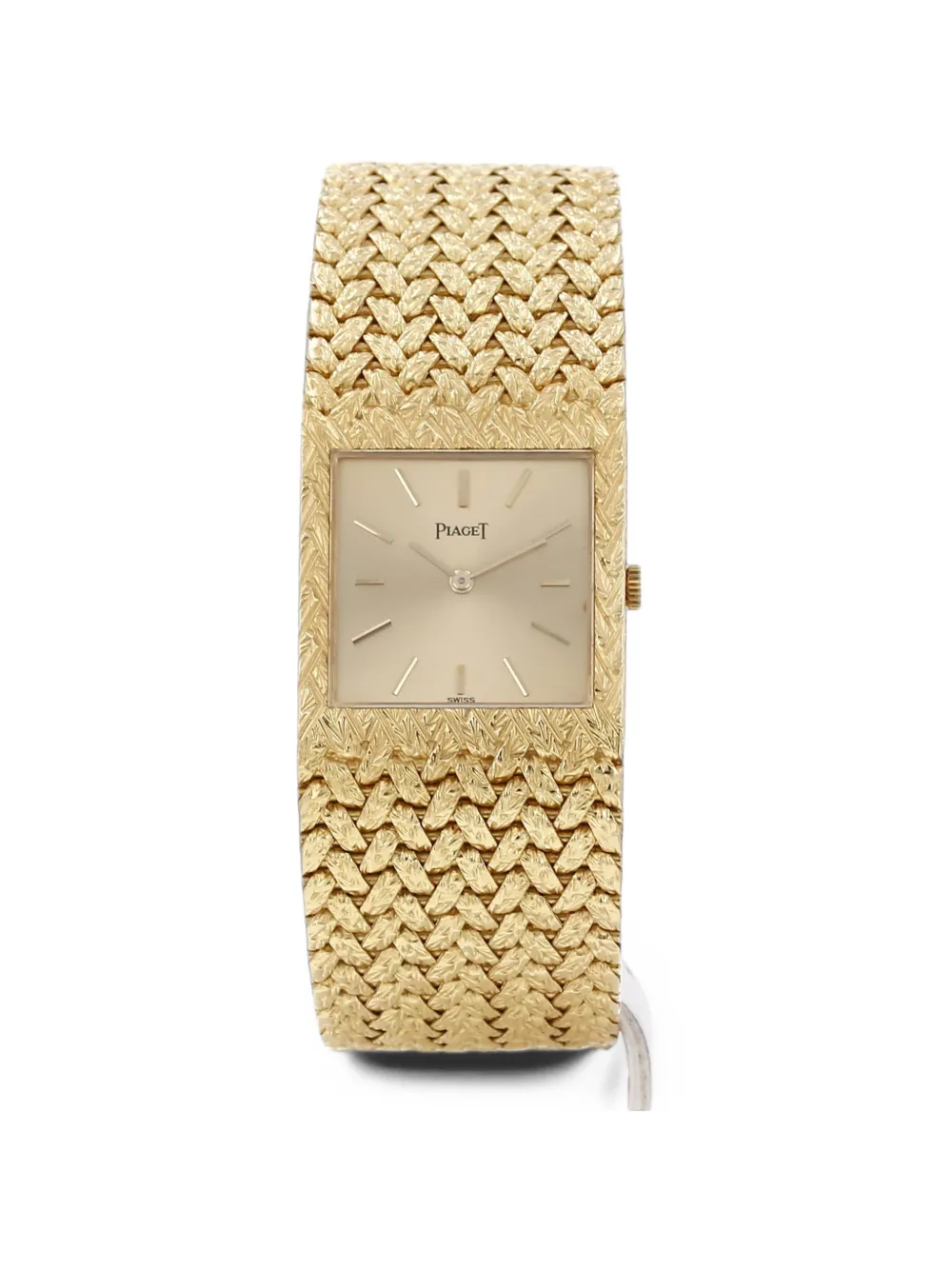 Pre-owned Piaget 1960 23mm Square Watch In Gold