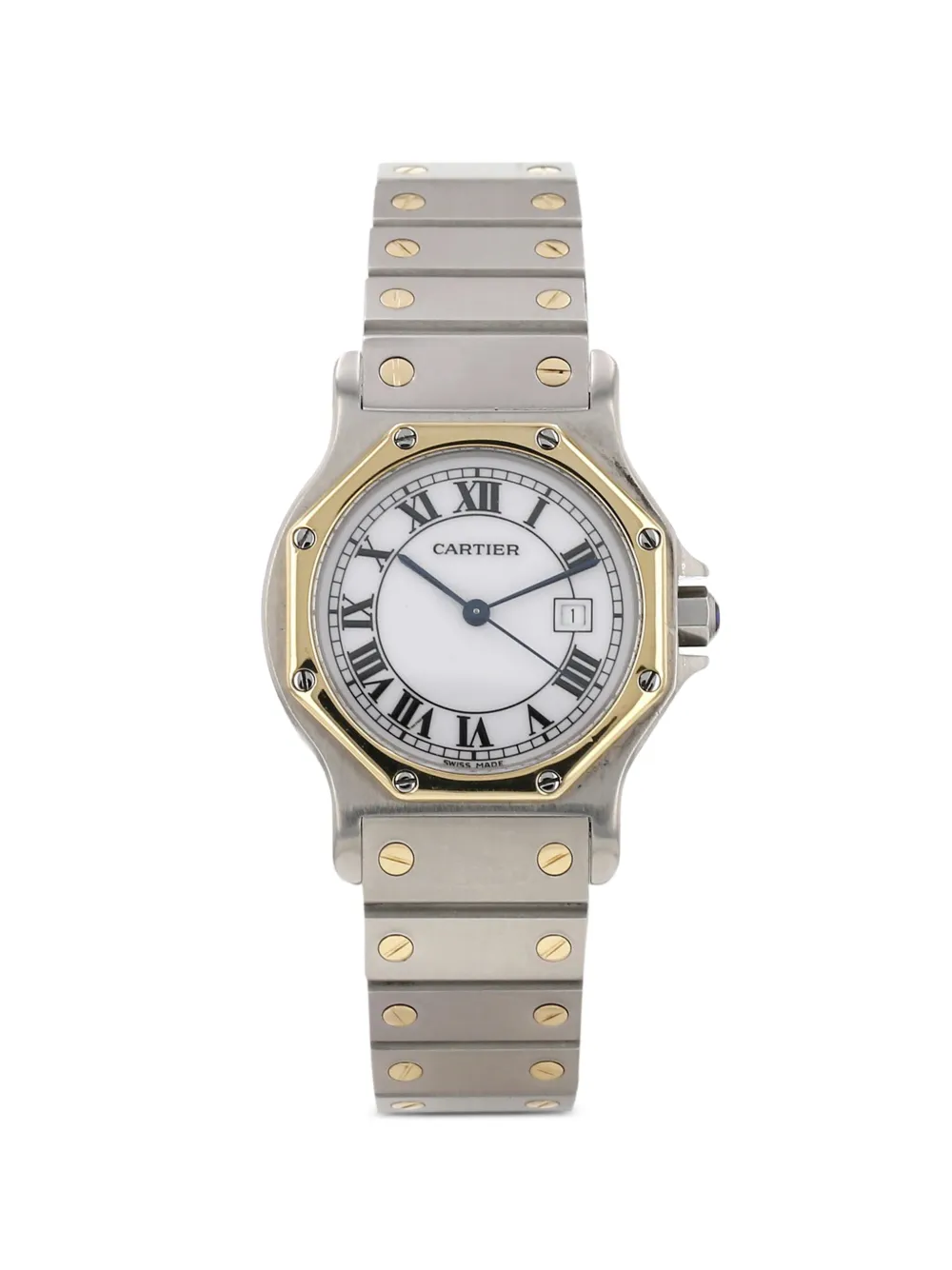 Cartier 1990 Santos Octagonal 29mm watch - Weiß