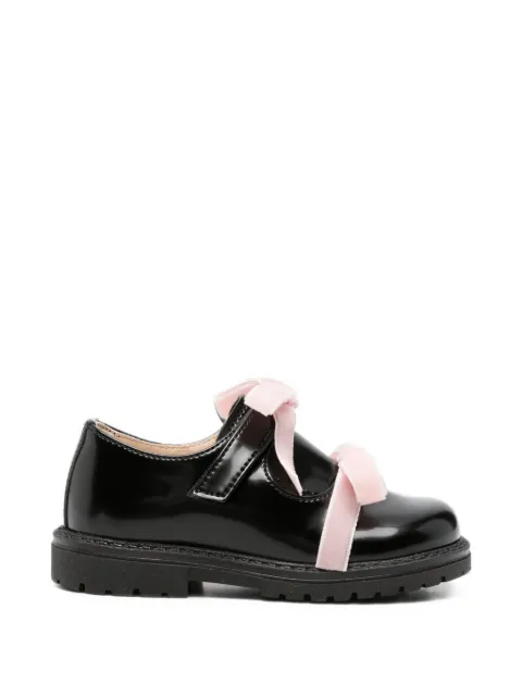 Florens bow-detail patent-leather ballet flats