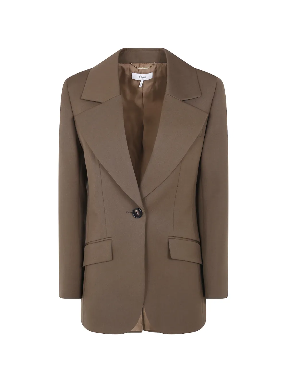Chloé single-breasted blazer - Marrone