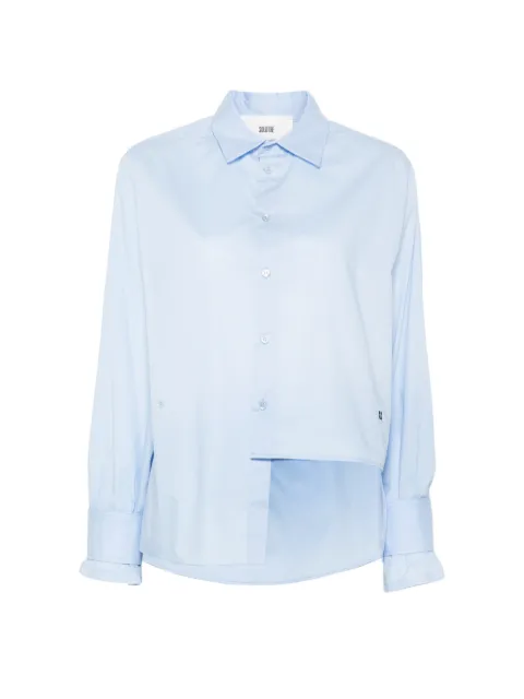 SOLOTRE chemise brodée à design asymétrique