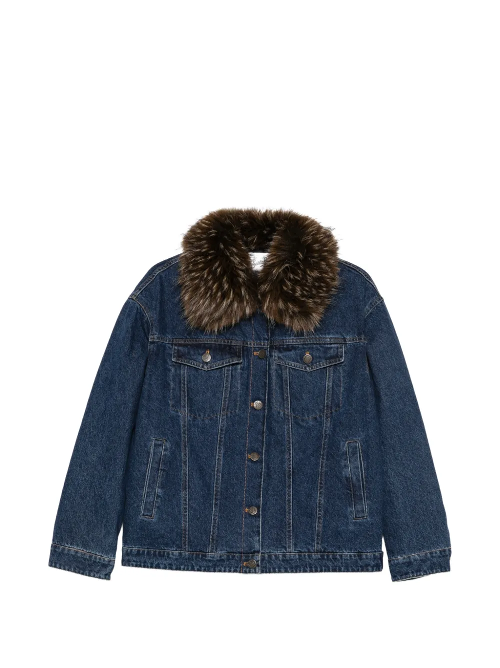 MC2 Saint Barth Dailys faux-fur collar denim jacket