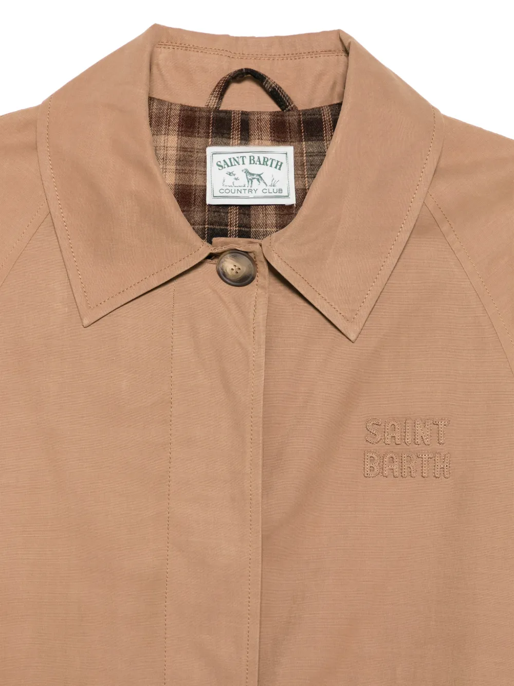 MC2 Saint Barth Lion jas met geborduurd logo Beige