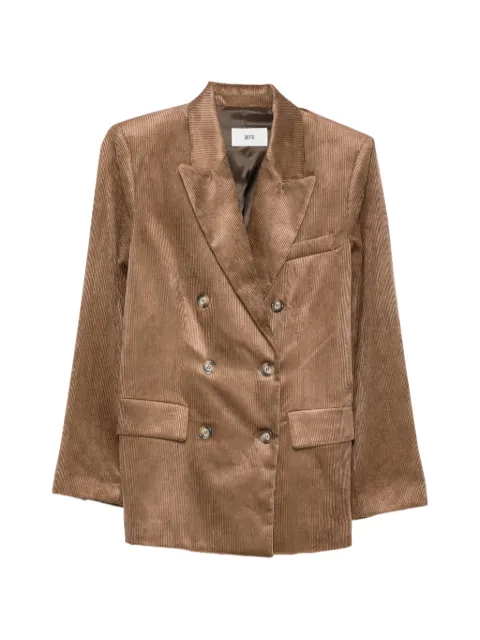 SOLOTRE double-breasted corduroy blazer