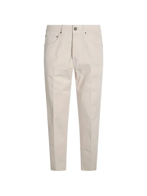 Lardini pressed-crease five-pocket jeans