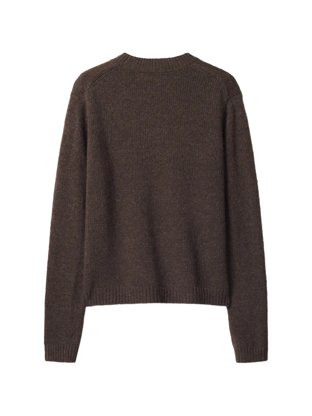 Maison Kitsuné Dressed Fox intarsia-knit sweater Bruin