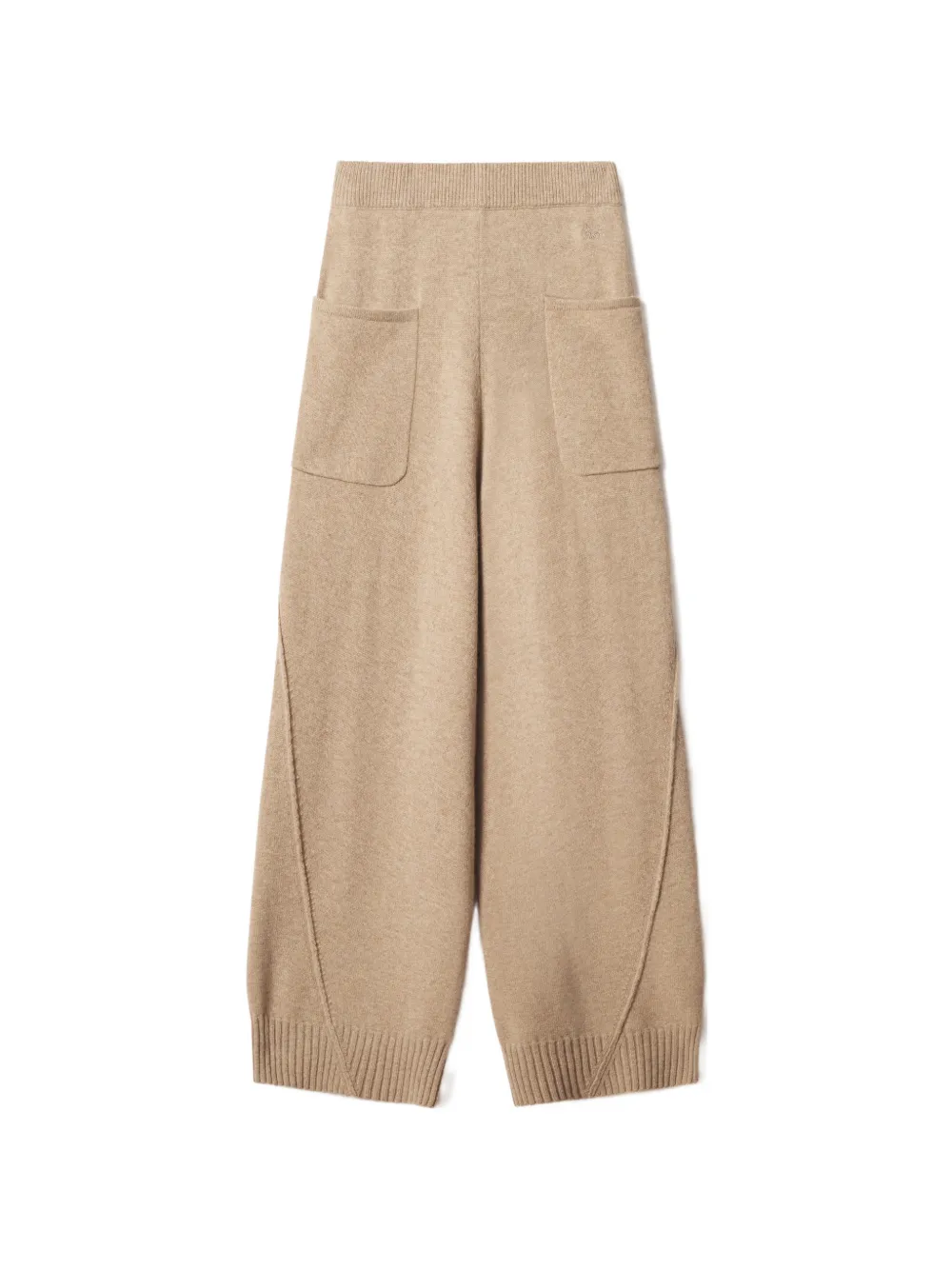 Maison Kitsuné patch-pocket knitted trousers