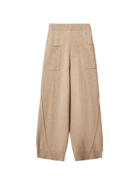 Maison Kitsuné patch-pocket knitted trousers
