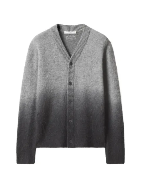 Maison Kitsuné ombré-effect V-neck cardigan