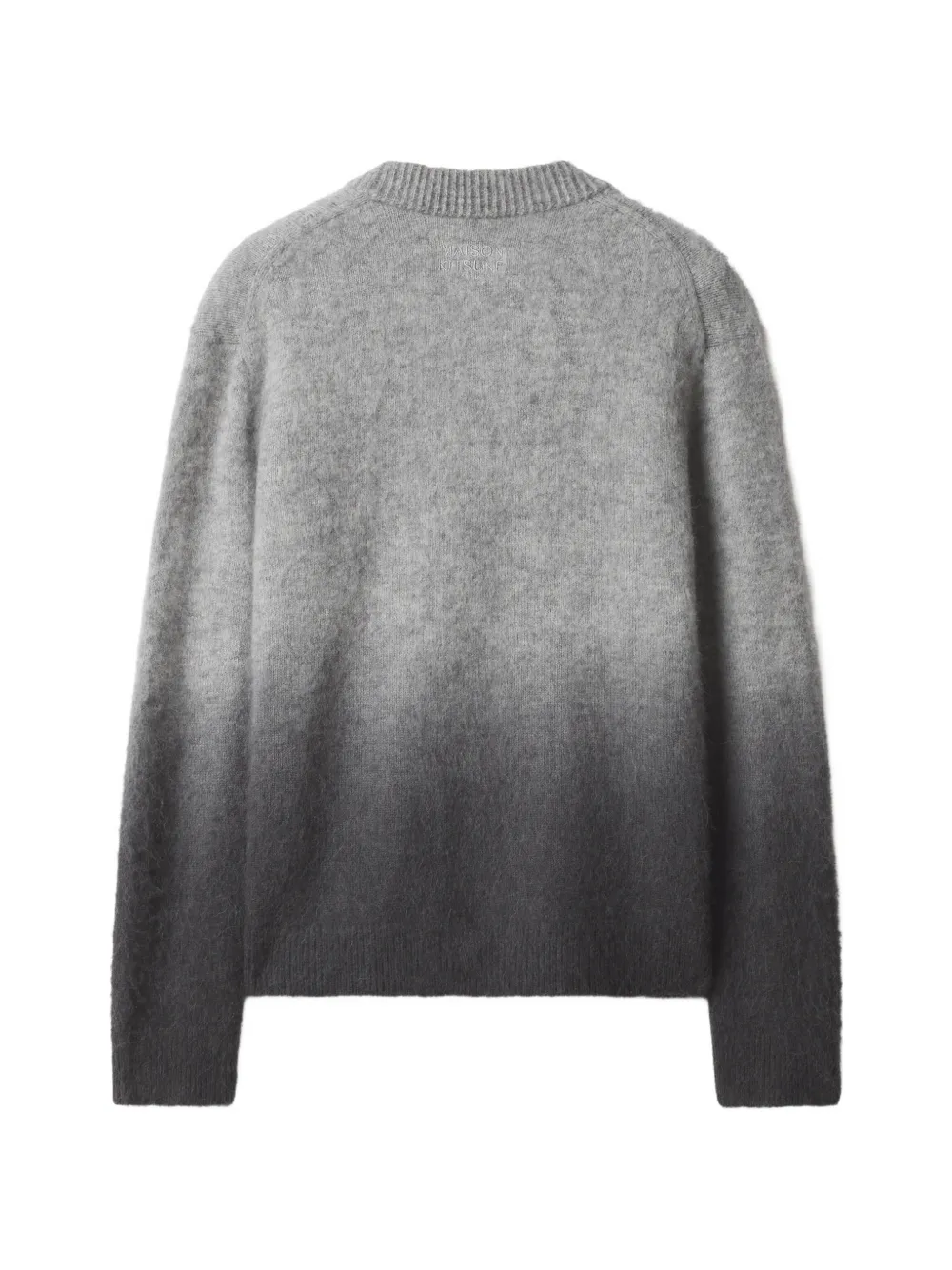 Maison Kitsuné ombré-effect V-neck cardigan Grijs