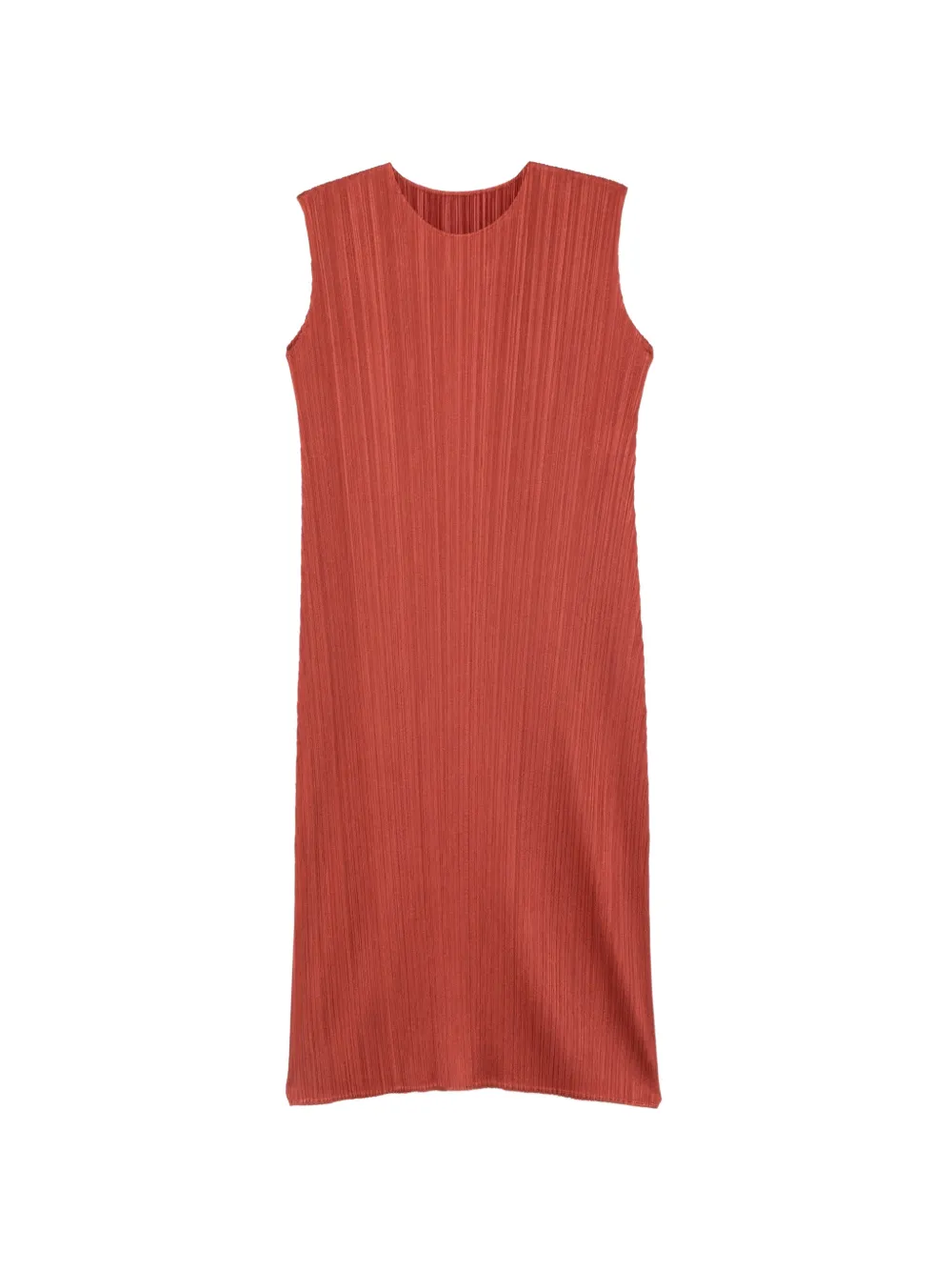 Pleats Please Issey Miyake Pleats sleeveless dress - Rosso
