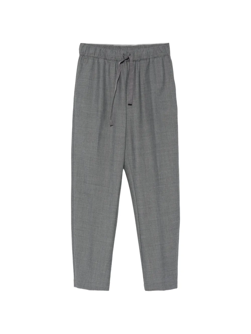 Semicouture drawstring straight-leg trousers Grijs
