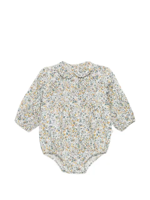 TEDDY & MINOU floral-print Peter Pan-collar bodysuit